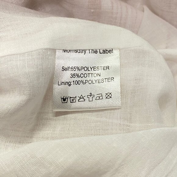 MorrisDay The Label L Pink Striped Midi Dress Spaghetti Strap Keyhole Tie Bust - Picture 11 of 16